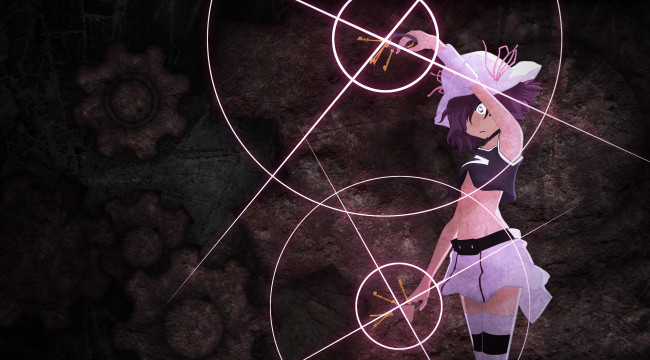 Обои картинки фото аниме, yumekui merry, фон, взгляд, девушка