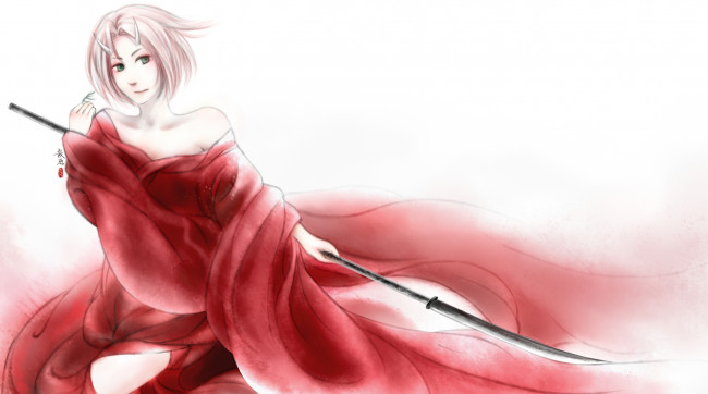 Обои картинки фото аниме, naruto, сакура