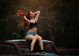 обоя девушка, девушки, -unsort , рыжеволосые и другие, модель