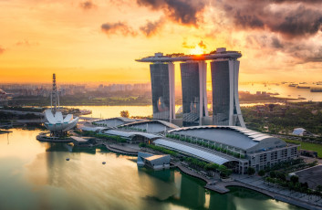 Картинка города -+панорамы закат панорама пейзаж солнце