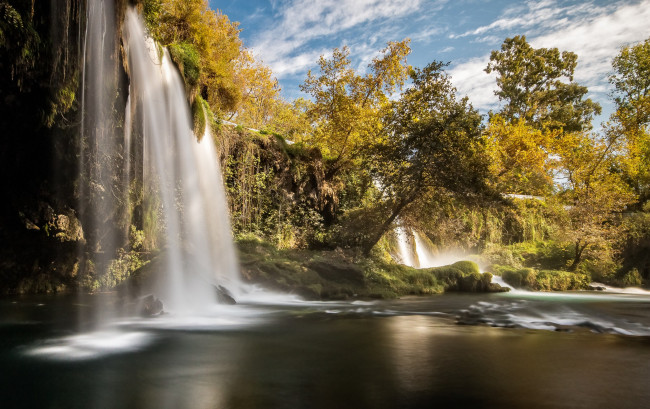 Обои картинки фото природа, водопады, простор