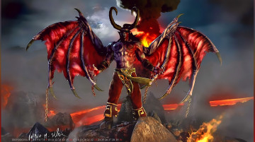 Картинка календари фэнтези calendar 2019 демон рога крылья