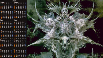 Картинка календари фэнтези calendar нежить шлем существо