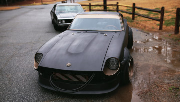 Картинка автомобили nissan datsun 240z pontiac lemans