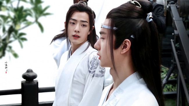 Обои картинки фото разное, знаменитости, ван, ибо, сяо, чжань, съемки, костюмы