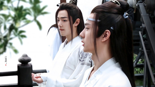 Обои картинки фото разное, знаменитости, ван, ибо, сяо, чжань, съемки, костюмы