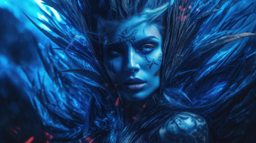 Картинка фэнтези девушки нейросети графика нейроарт ai art нейронные сети рисунки нейро искусство