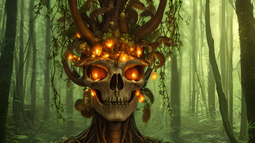 Картинка фэнтези нежить нейросети графика нейроарт ai art нейронные сети рисунки нейро искусство