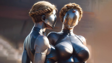 Картинка видео+игры atomic+heart нейросети графика нейроарт ai art нейронные сети рисунки нейро искусство atomic heart twins