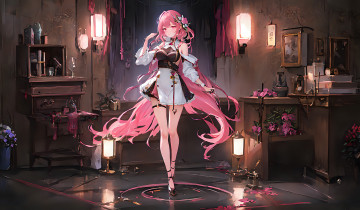 Картинка аниме город +улицы +интерьер +здания нейросети графика нейроарт ai art нейронные сети рисунки нейро искусство девушка