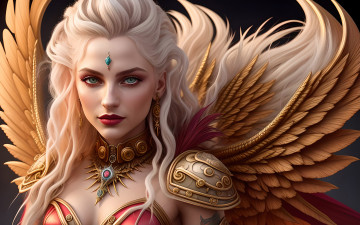 Картинка фэнтези девушки нейросети графика нейроарт ai art нейронные сети рисунки нейро искусство