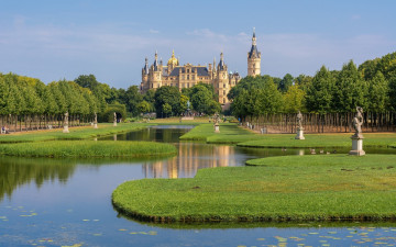 обоя schwerin castle, germany, города, замок шверин , германия, schwerin, castle
