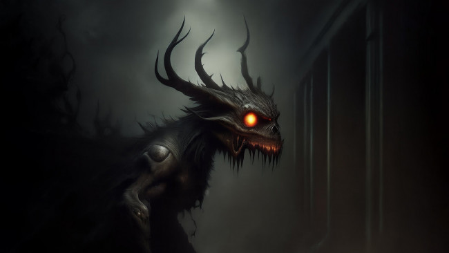 Обои картинки фото фэнтези, демоны, нейросети, графика, нейроарт, ai, art, нейронные, сети, рисунки, нейро, искусство, ужас