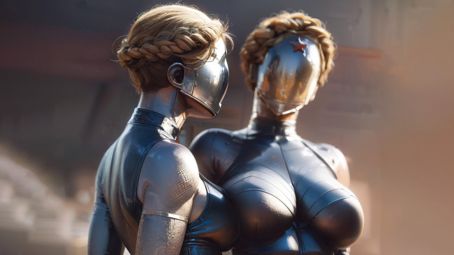 Обои картинки фото видео игры, atomic heart, нейросети, графика, нейроарт, ai, art, нейронные, сети, рисунки, нейро, искусство, atomic, heart, twins