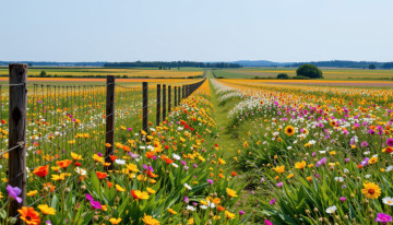 Картинка комп +дизайн 3д+графика природа+ nature пейзаж луг разноцветье