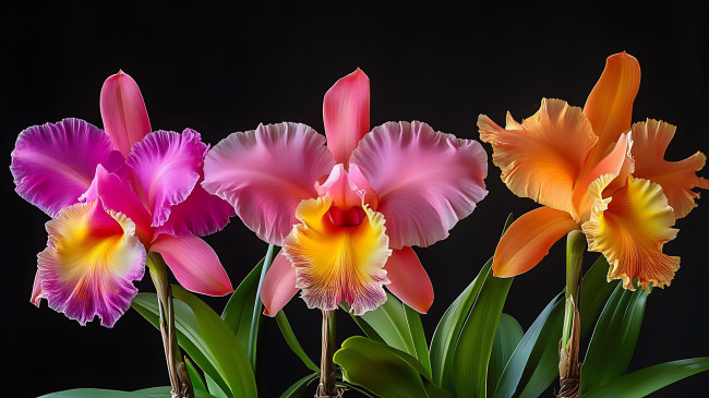 Обои картинки фото 3д графика, цветы , flowers, орхидеи