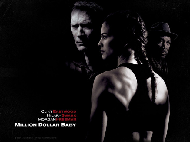 Обои картинки фото девушка, на, миллион, доларов, кино, фильмы, million, dollar, baby