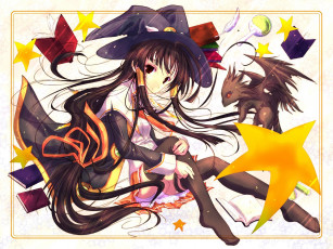 Картинка аниме halloween magic