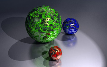 Картинка 3д графика шары
