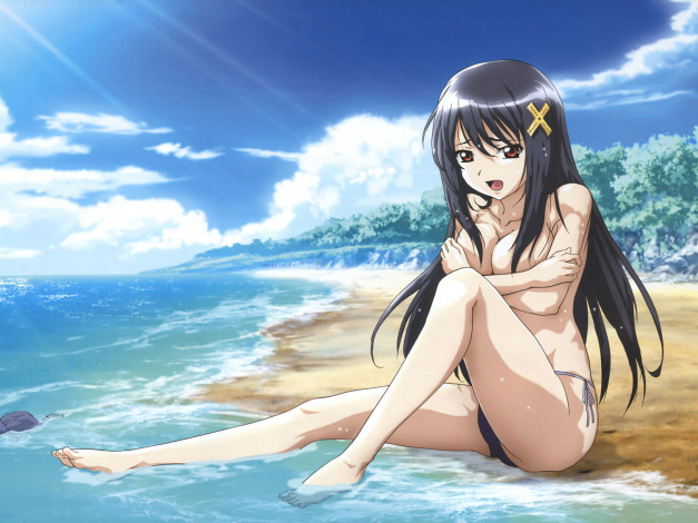 Обои картинки фото аниме, promising, to, the, blue, sky