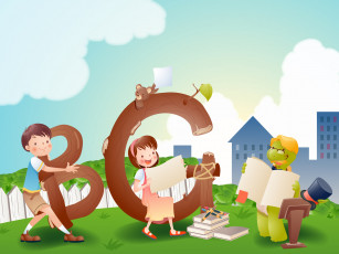 Картинка рисованные дети