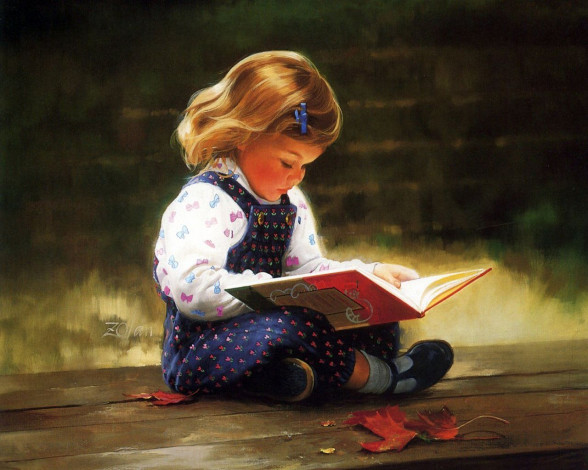 Обои картинки фото рисованные, дети