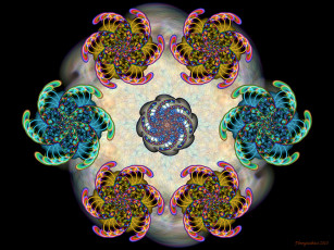 Картинка 3д графика fractal фракталы фрактал