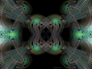 Картинка 3д графика fractal фракталы фрактал