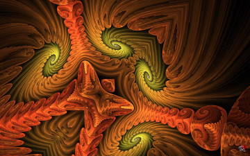 Картинка 3д графика fractal фракталы фрактал