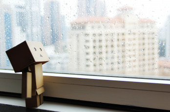 Картинка разное данбо danboard человечек окно дождь