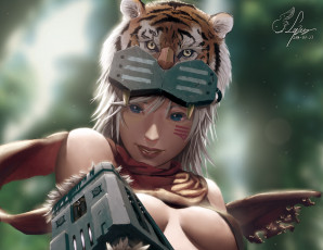 Картинка league+of+legends фэнтези девушки шлем грудь улыбка взгляд девушка lepus