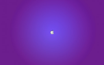 Картинка компьютеры apple градиент логотип яблоко переход цвета фон