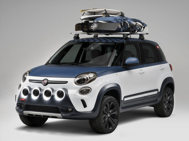 Обои картинки фото автомобили, fiat, 2014г, 330, concept, 500l-vans