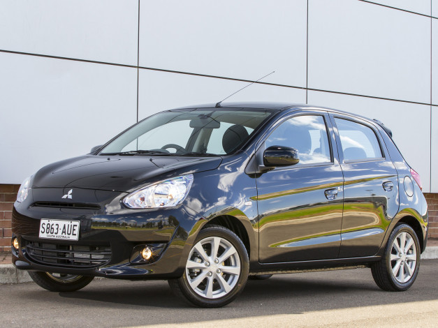 Обои картинки фото автомобили, mitsubishi, 2013г, au-spec, mirage