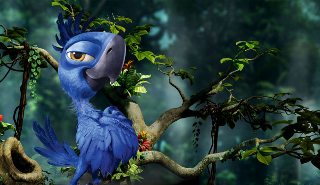 Обои картинки фото мультфильмы, rio 2, попугай