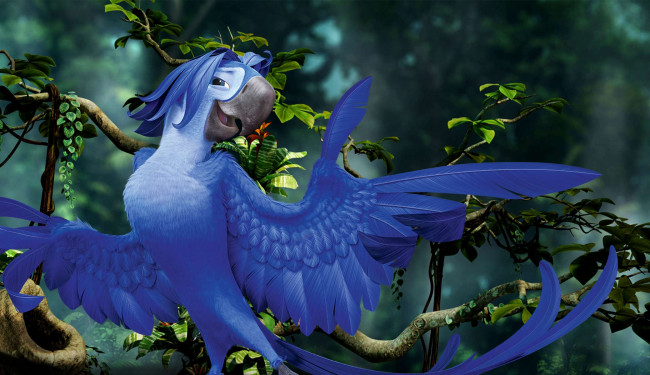 Обои картинки фото мультфильмы, rio 2, попугай