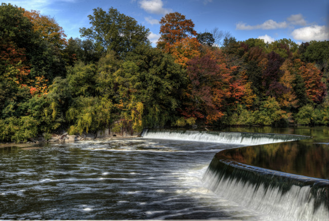 Обои картинки фото природа, реки, озера, пороги, река, лес