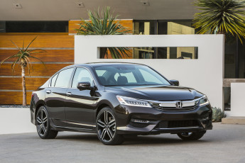 Картинка автомобили honda темный us-spec touring accord 2016г