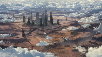 Картинка видео+игры star+citizen город руины