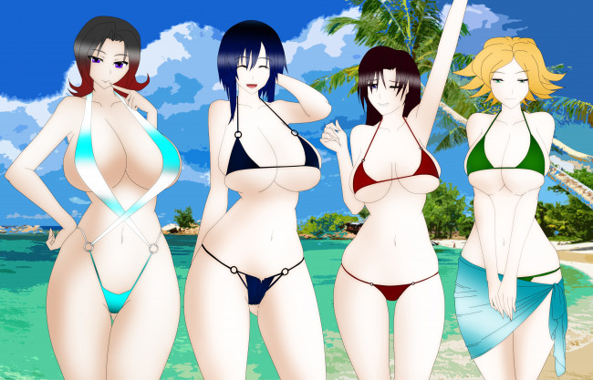 Обои картинки фото разное, арты, девушки, фон, взгляд