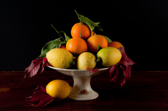 Картинка еда цитрусы композиция