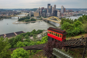 Картинка pittsburgh города -+буддийские+и+другие+храмы мосты река