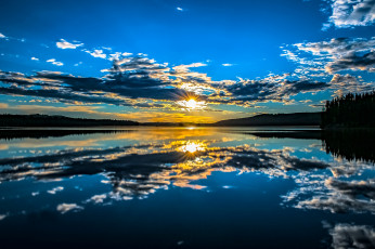 Картинка природа восходы закаты beaver lake рассвет canada озеро восход канада бивер британская колумбия отражение утро british columbia country