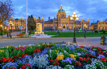 Картинка канада города -+улицы +площади +набережные цветы дорога фонари скульптура дворец