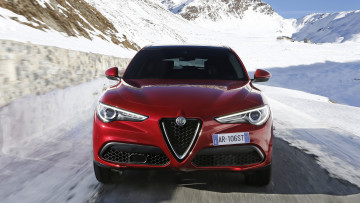 обоя alfa romeo stelvio 2018, автомобили, alfa romeo, 2018, stelvio, alfa, romeo