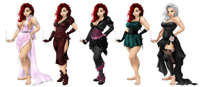 Обои картинки фото рисованное, люди, одежда, взгляд, фон, девушка