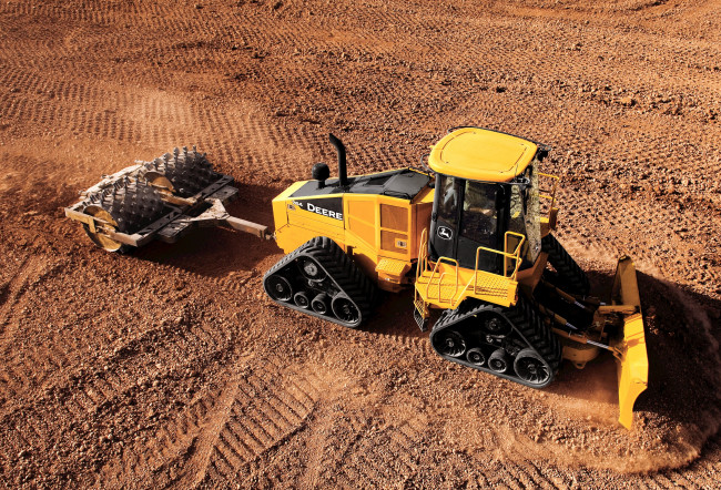 Обои картинки фото техника, тракторы на гусенецах, deere, john