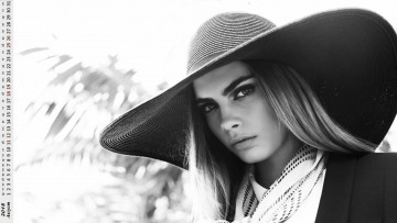 Картинка календари девушки лицо взгляд шляпа