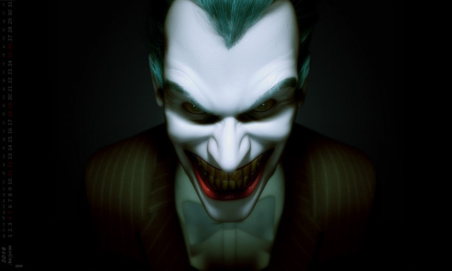 Обои картинки фото календари, фэнтези, мужчина, лицо, взгляд, оскал