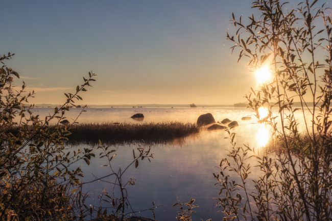 Обои картинки фото природа, восходы, закаты, простор